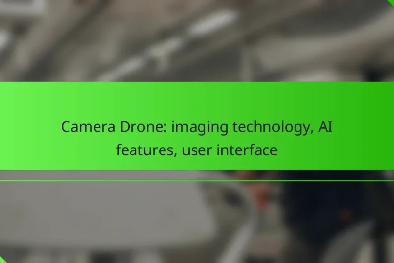 Camera Drone: imaging technology, AI features, user interface