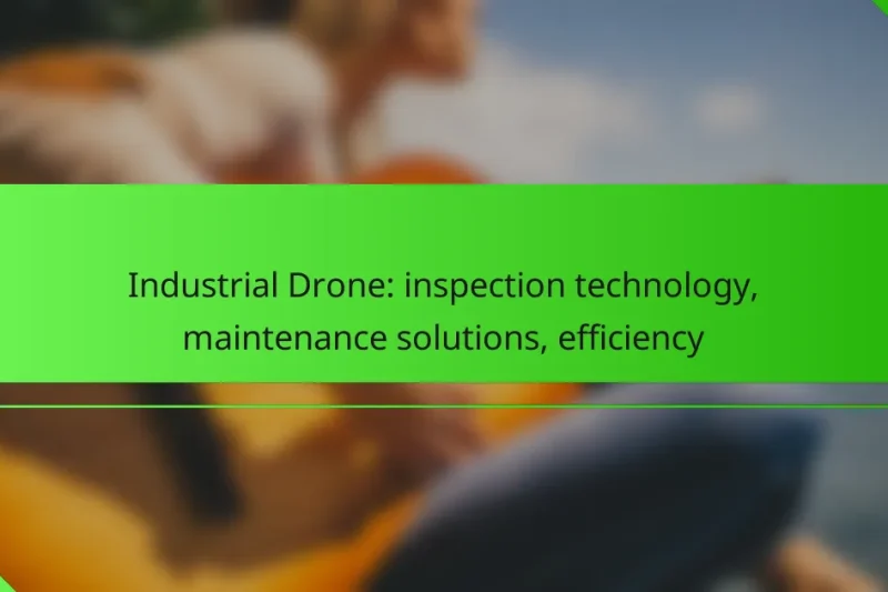 Industrial Drone: inspection technology, maintenance solutions, efficiency