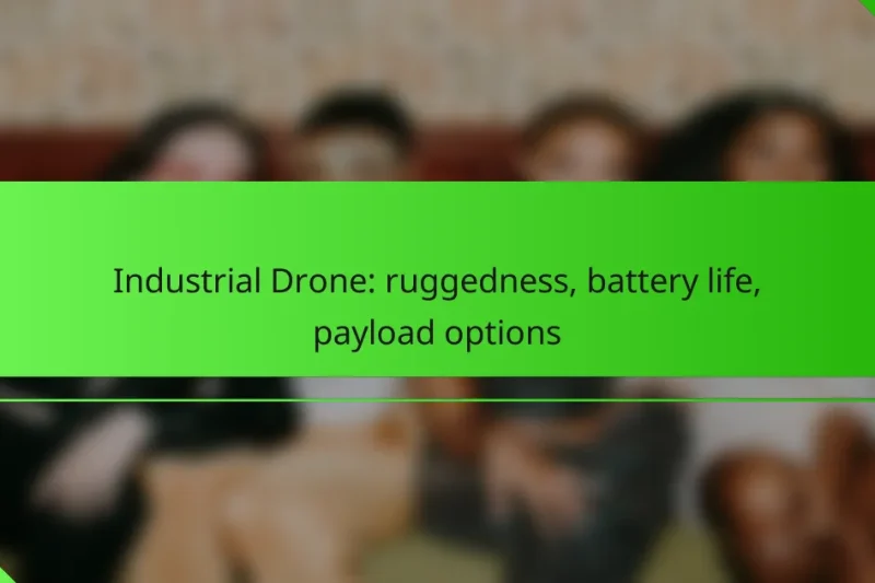 Industrial Drone: ruggedness, battery life, payload options