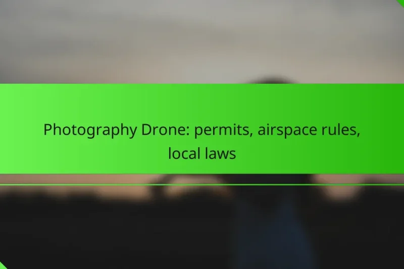 Photography Drone: permits, airspace rules, local laws