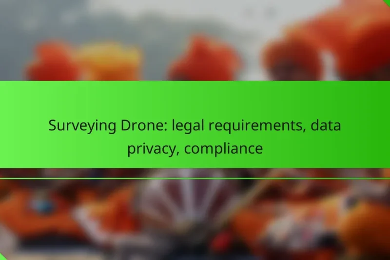 Surveying Drone: legal requirements, data privacy, compliance