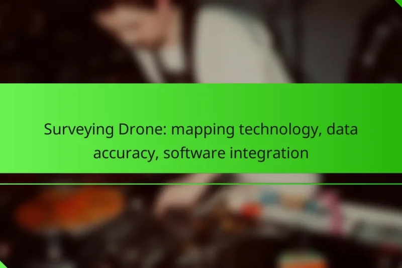 Surveying Drone: mapping technology, data accuracy, software integration